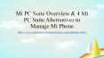 Mi PC Suite Overview & 4 Mi PC Suite Alternatives to Manage Mi Phone PowerPoint PPT Presentation