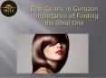 Best Salons in Gurgaon : Importance of Finding the Ideal One PowerPoint PPT Presentation