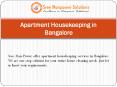 Apartment Housekeeping in Bangalore PowerPoint PPT Presentation