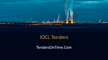 IOCL Tenders