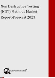 Non Destructive Testing (NDT) Methods