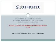 Bulk Terminal Market Analysis