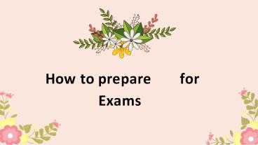 How to help your child prepare for exams