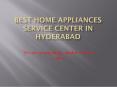 LG Service Center in Hyderabad (1) PowerPoint PPT Presentation