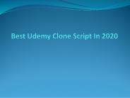Best Udemy Clone Script in 2020 - EduStar