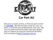 Car Part | Sell Part Online