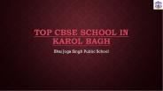 Top CBSE School in Karol Bagh