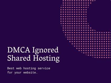 Offshore dedicated server