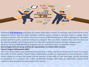 Essential B2B Marketing Strategies presentation | free to download