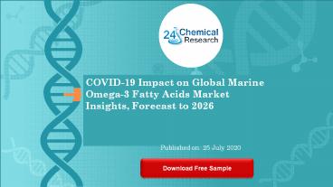 COVID 19 Impact on Global Marine Omega 3 Fatty Acids Market Insights, Forecast to 2026