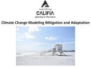 Climate Change Modeling Mitigation and Adaptation