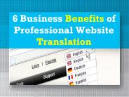 6 Business Benefits of Professional Website Translation