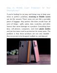 How to Mobile Cover Protection for Your Smartphones PowerPoint PPT Presentation