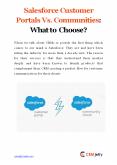 Salesforce Customer Portals Vs. Communities: What to Choose? PowerPoint PPT Presentation