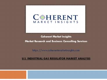 U.S. INDUSTRIAL GAS REGULATOR MARKET ANALYSIS