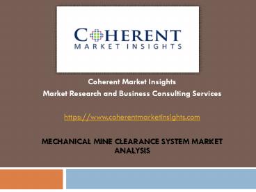 Mechanical Mine Clearance System Market