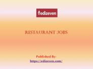 restaurant jobs