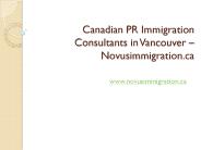 Canadian PR Immigration Consultants in Vancouver