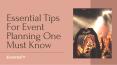 Essential Tips For Event Planning One Must Know PowerPoint PPT Presentation