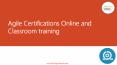 Agile Certifications Online and Classroom training | DevOps Agile Certification PowerPoint PPT Presentation