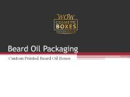 Beard Oil Packaging
