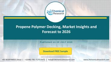 Propene Polymer Decking, Market Insights and Forecast to 2026