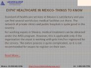 Expat Healthcare in Mexico- Things to Know
