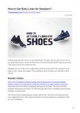 How to Get Early Links for Sneakers? PowerPoint PPT Presentation
