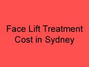 Face Lift Treatment Cost in Sydney