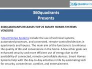 Smart homes systems vendors identified by 360quadrants