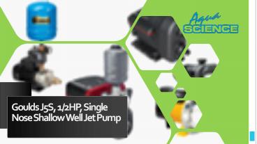 Goulds J5S, 12HP, Single Nose Shallow Well Jet Pump