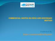 Uber and Rideshare Drivers