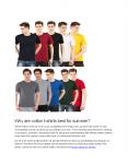 Why are cotton t-shirts best for summer? PowerPoint PPT Presentation
