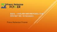 Press Release Distribution Service Sao Tome and Principe