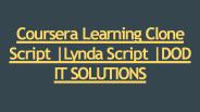 Coursera Learning Clone Script | Lynda Script | DOD IT SOLUTIONS
