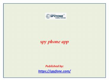 spy phone app