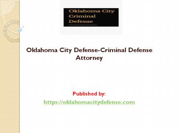 Criminal Defense Attorney