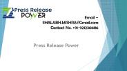 Press Release Distribution Service Marshall Islands