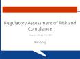 Regulatory assessment and compliance PowerPoint PPT Presentation