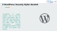 5 WordPress Security Myths Busted! PowerPoint PPT Presentation