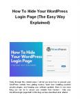 How To Hide Your WordPress Login Page (The Easy Way Explained) PowerPoint PPT Presentation