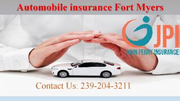 Automobile Insurance Fort Myers