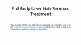 Full Body Laser Hair Removal Treatment PowerPoint PPT Presentation