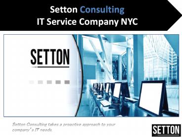 Managed IT Services New York - Setton Consulting