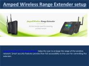 Amped Wireless Range Extender setup