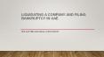 Liquidating a Company and Filing Bankruptcy in UAE PowerPoint PPT Presentation