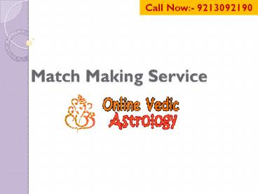 Match Making Service