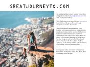 GreatJourneyto.com Blogs Presentation