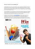 Win Every Time with Our Cricket Betting Tips PowerPoint PPT Presentation
