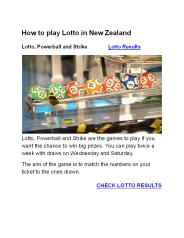 Lotto Results